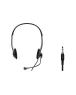 Port Black Stereo Combo-Jack Headset