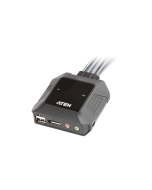 Aten USB 2-Port DisplayPort Cable With Remote Port Selector KVM Switch